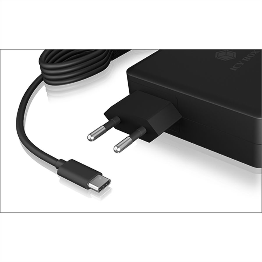 RaidSonic IB-PS101-PD Chargeur mâle avec PD 90 watts USB-C