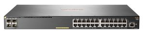 Hewlett Packard Enterprise Aruba 2930F 24G PoE+ 4SFP Géré L3 Gigabit Ethernet (10/100/1000) Gris 1U Connexion Ethernet, supportant l'alimentation via ce port (PoE)
