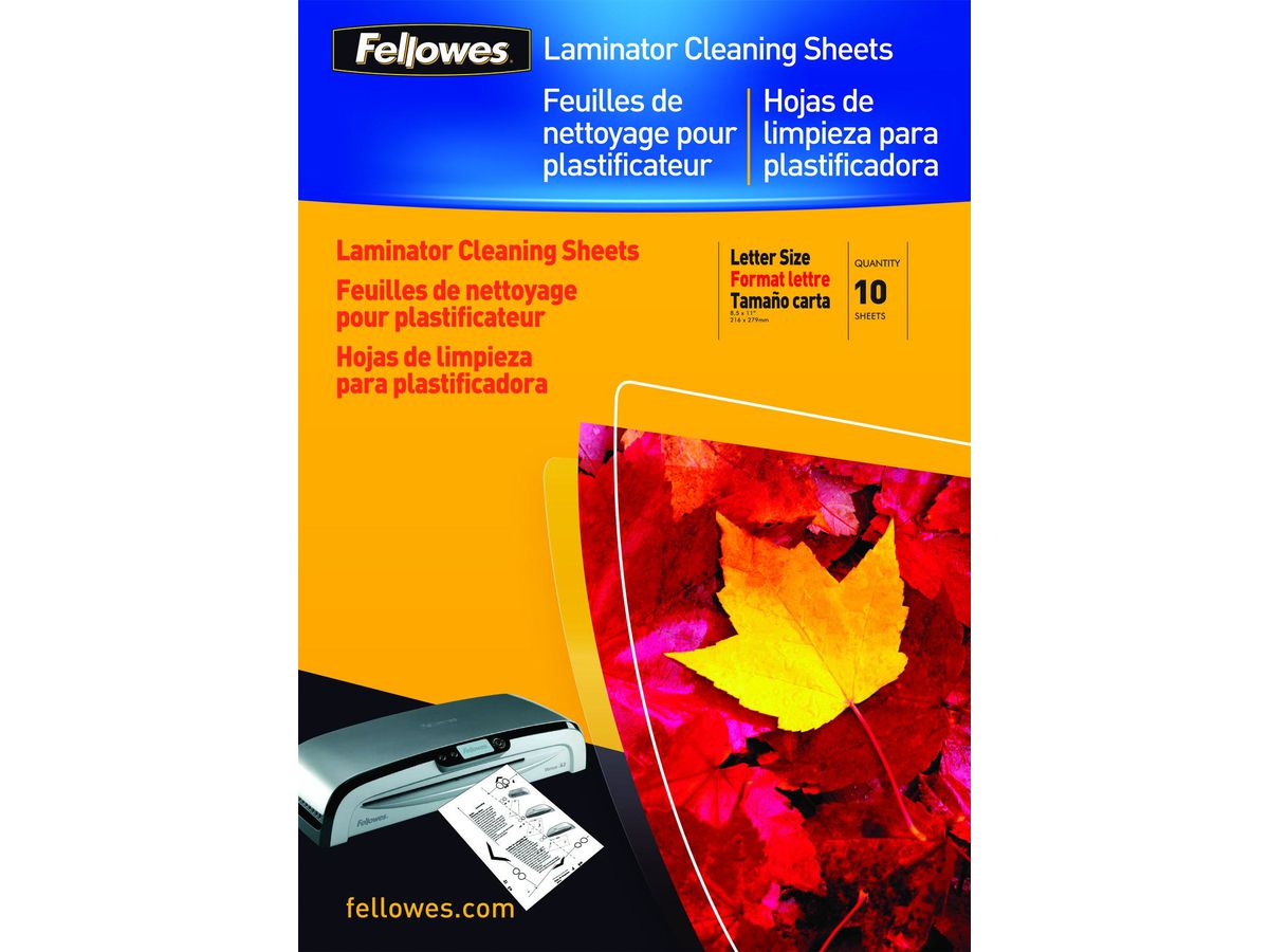 Fellowes Feuilles de nettoyage A4 - Paquet de 10