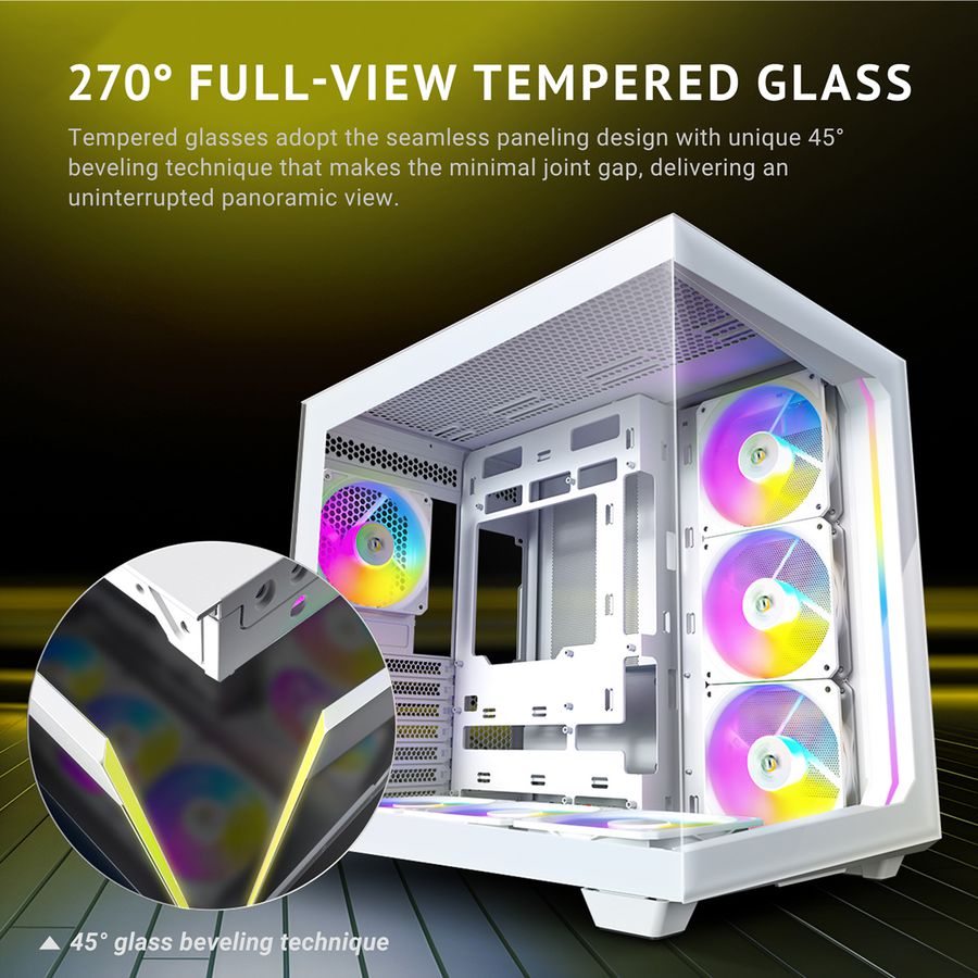 ANTEC Constellation C5 ARGB Boîtier PC Midi Tower ATX, blanc