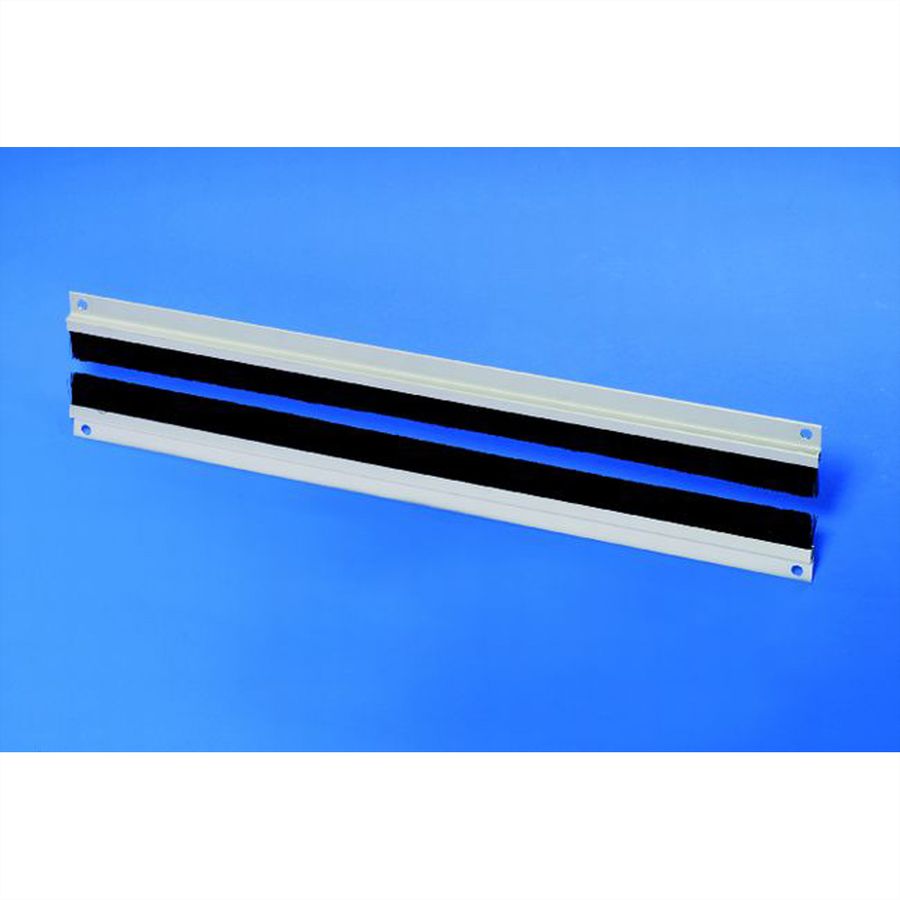 SCHROFF Canalisation de câbles 19" avec brosse, argent
