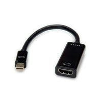 VALUE Adaptateur Mini DisplayPort-HDMI, v1.2, MiniDP M - HDMI F
