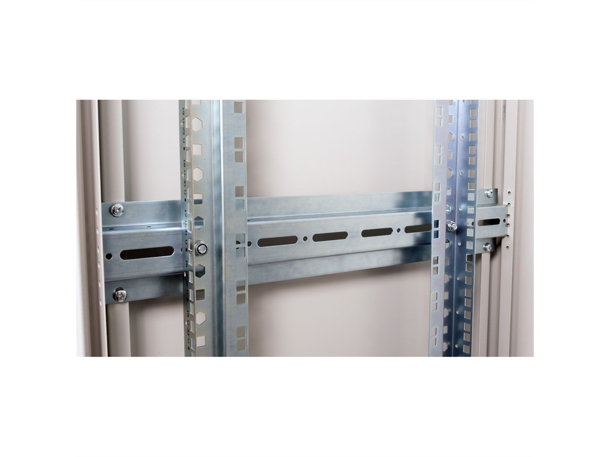 ROLINE 19" Baie réseau Pro 47U, 600x600 LxP Porte verre gris