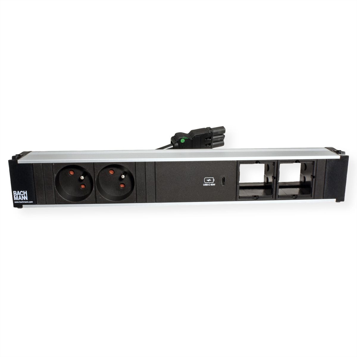 BACHMANN CONI 2xUTE 1xUSB C 60W 2xCM 0,2m GST18