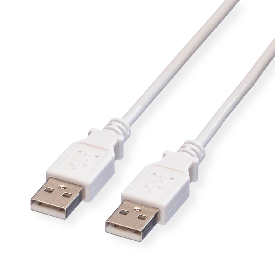 VALUE Câble USB 2.0 Type A-A, blanc, 0,8 m