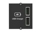 BACHMANN Module Custom USB Double-chargeur, noir, 0,2 m