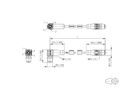 METZ CONNECT Câble Ethernet industriel M12, codage D, 1 m
