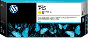 HP Cartouche d'encre DesignJet 745 jaune, 300 ml
