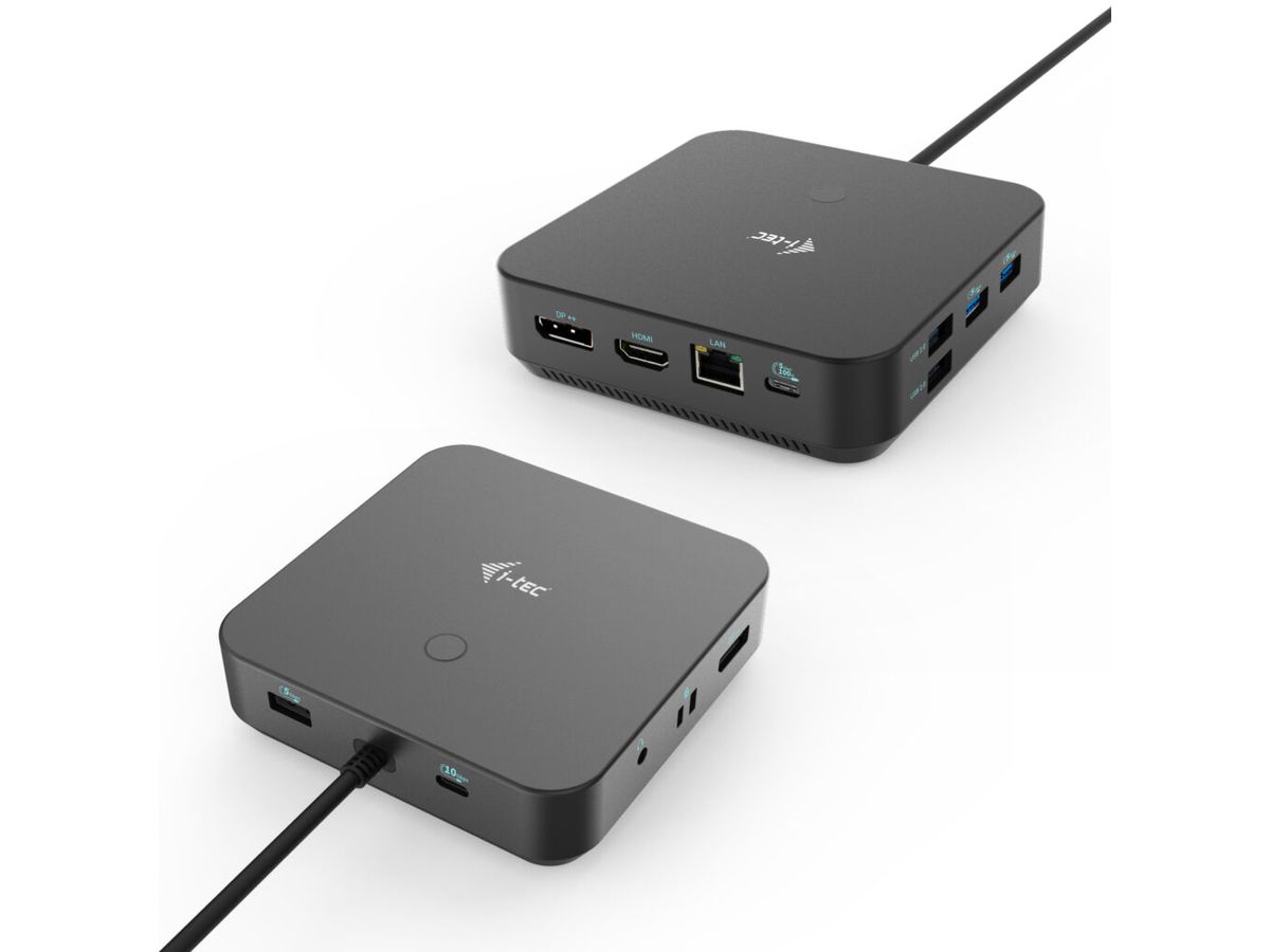 i-tec USB-C HDMI Dual DP Docking Station with Power Delivery 100 W