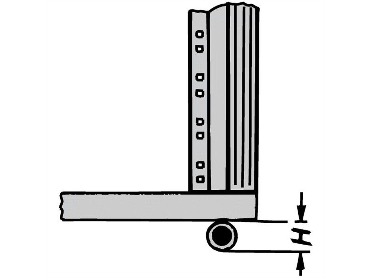 SCHROFF Eurorack Roulette, 400 kg, 110 mm de hauteur