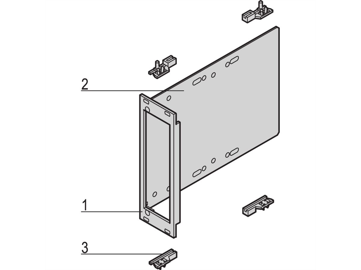 SCHROFF CPCI Module pour unité d'entraînement 1x 3 1/2", 3 U vertical, avec face avant