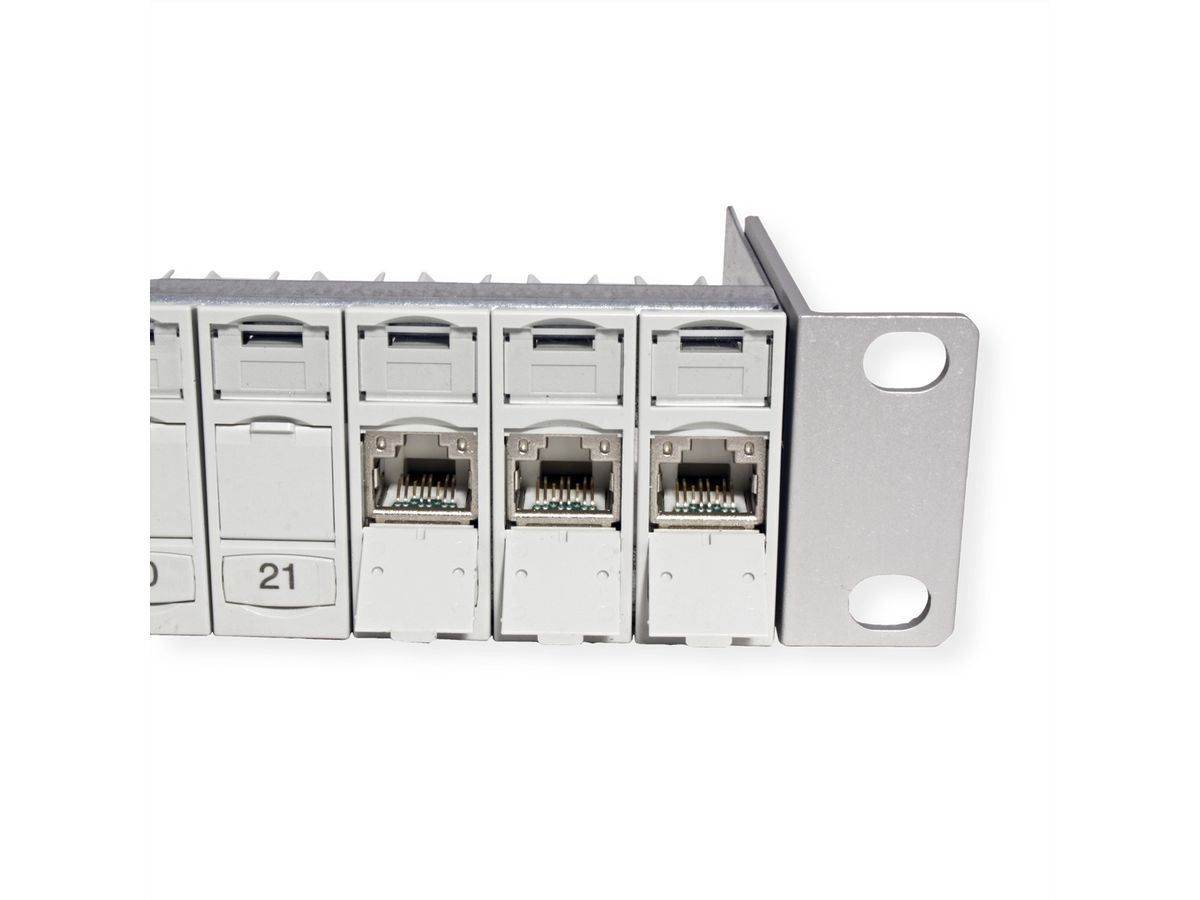 BTR Panneau 19" 1UH équipé de 24 modules E-DAT Cat.6 (Classe E)