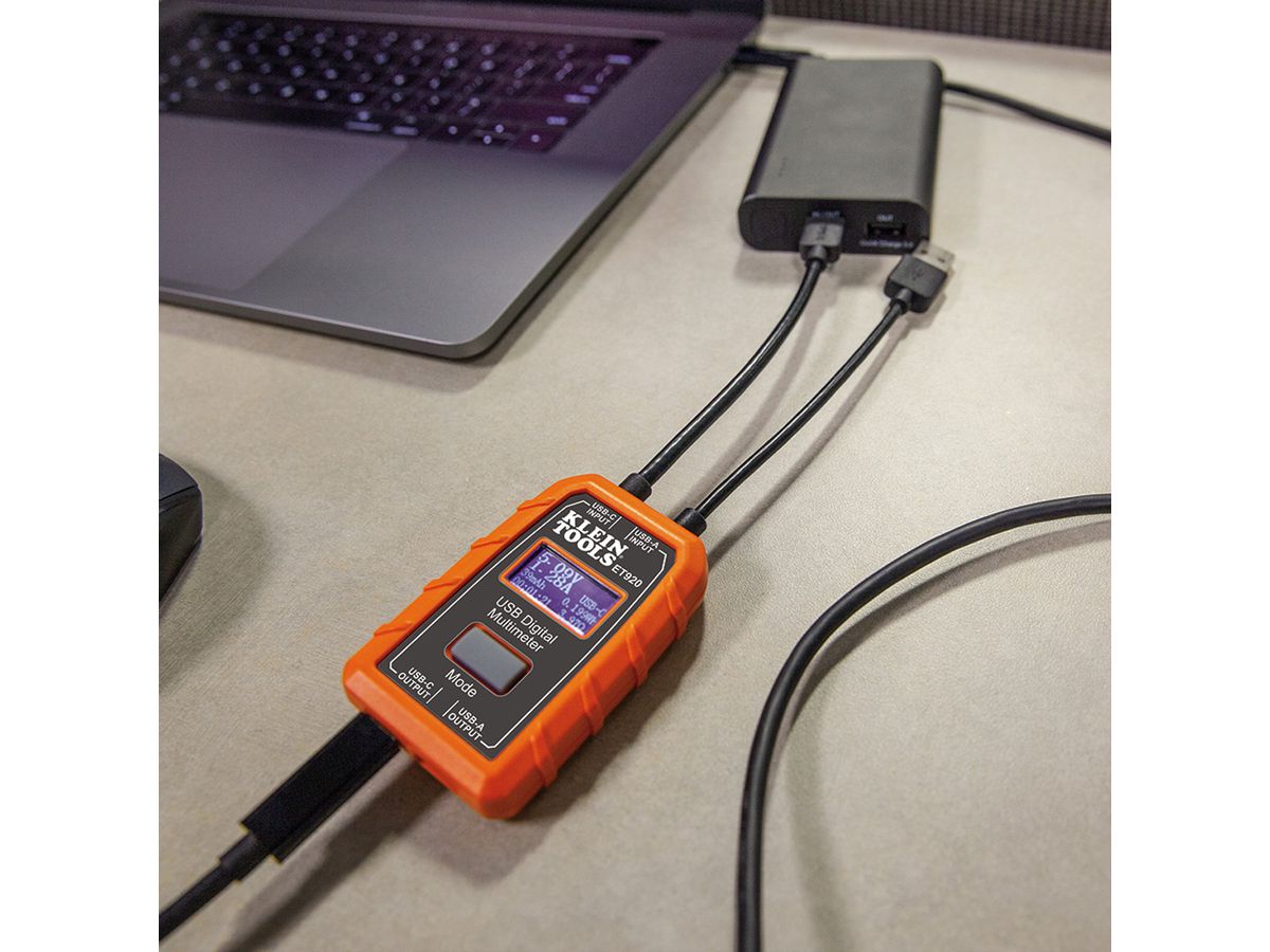 KLEIN TOOLS ET920 Appareil de mesure numérique USB, USB-A et USB-C