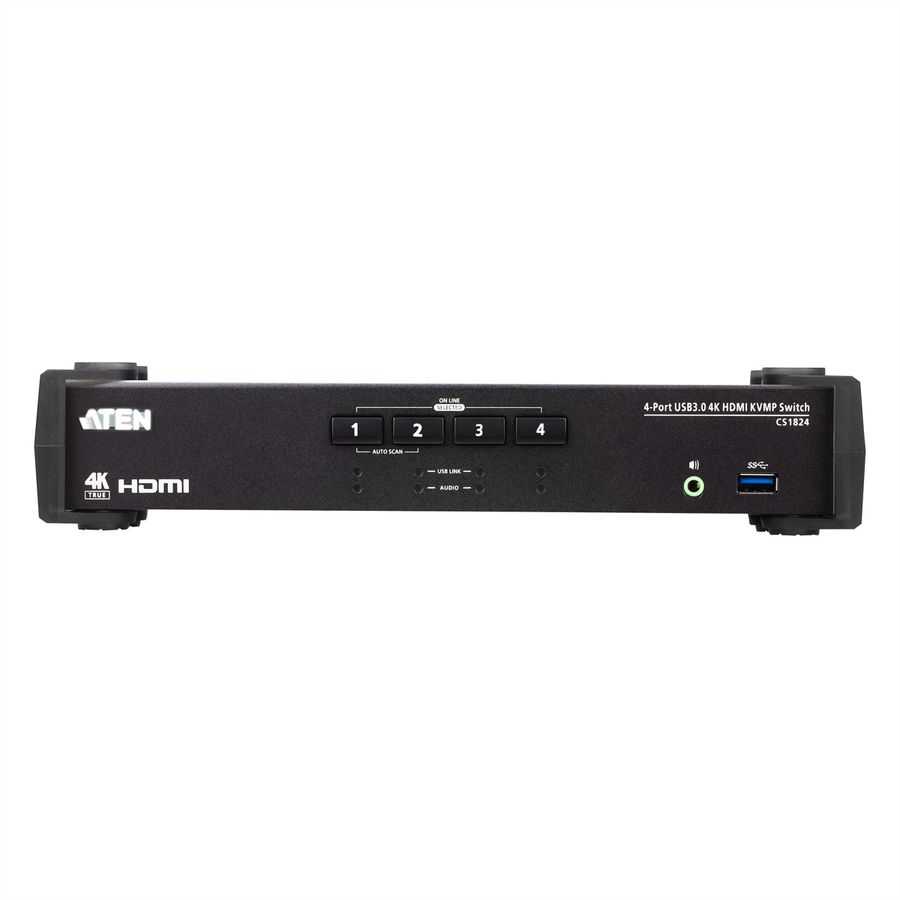 ATEN CS1824 Commutateur KVMP™ HDMI 4K 4 ports USB 3.0