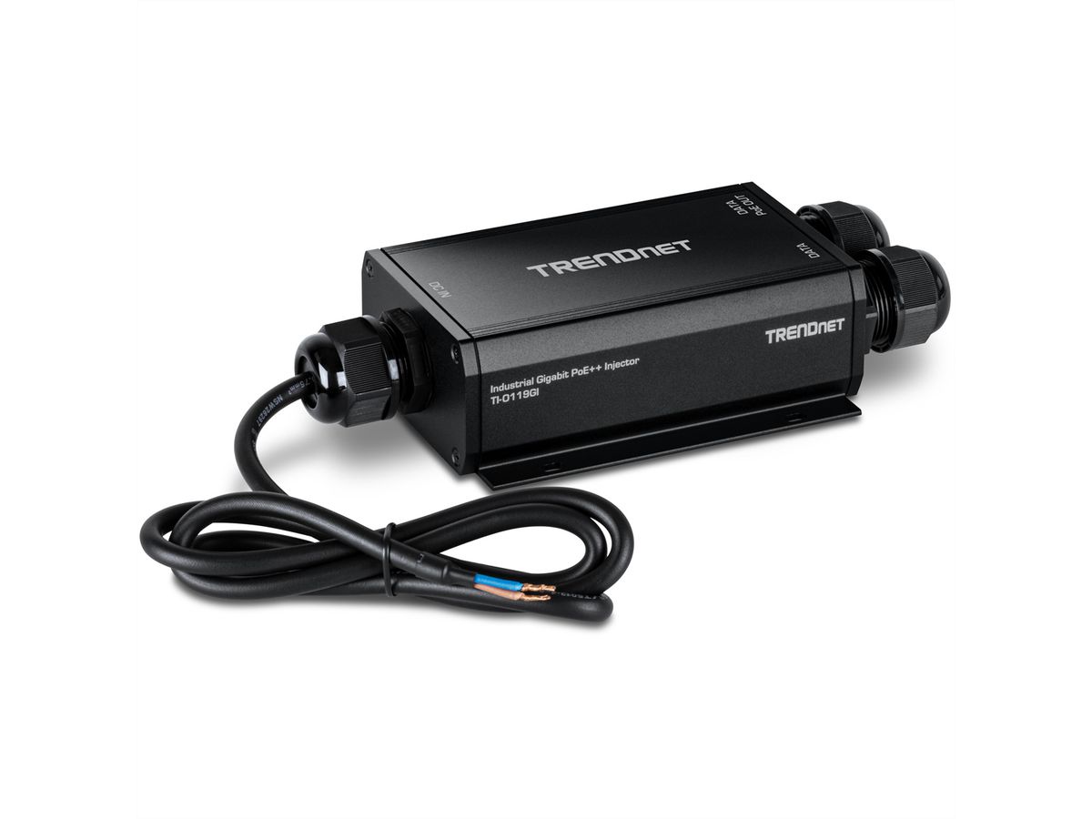 TRENDnet TI-O119GI Injecteur PoE++ Gigabit IP67 pour extérieur (24 - 57V)