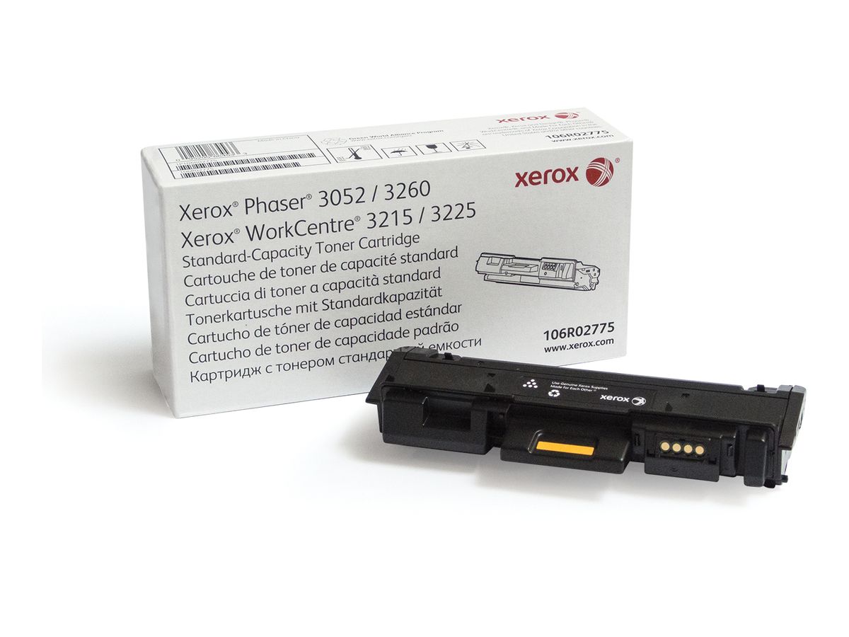 Xerox Cartouche de toner Noir de Capacité standard Phaser® 3052​/​3260, WorkCentre® 3215​/​3225 (1500 pages) - 106R02775