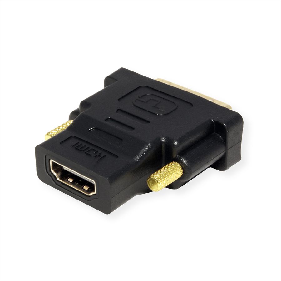 ROLINE Adaptateur HDMI-DVI, HDMI F - DVI-D M