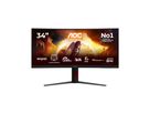 AOC G4 CU34G4ZCA écran plat de PC 86,4 cm (34") 3440 x 1440 pixels Wide Quad HD Noir, Rouge