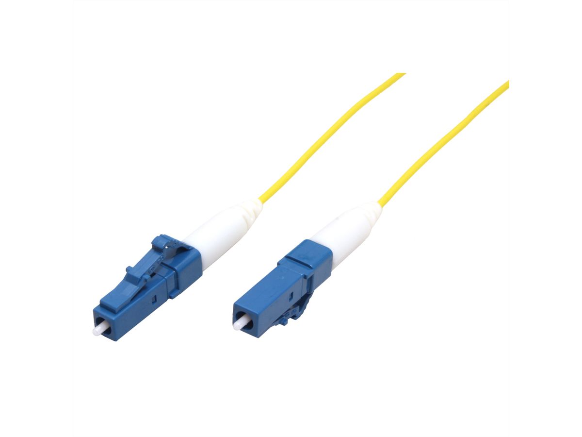 ROLINE Câble réseau à fibre optique 9/125µm OS2, LC/LC UPC, LSOH,  simplex, jaune, 2 m