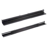 VALUE Glissières télescopiques, 1 paire, Variables, 610-935 mm, noir