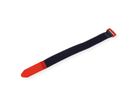VELCRO® Bande avec oeillet plastique, par 10, noir, 30 cm