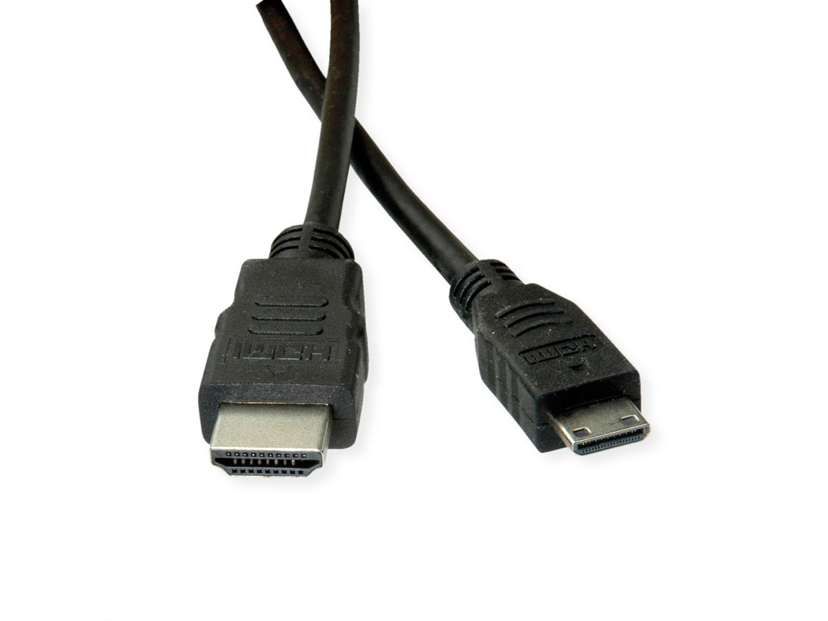 ROLINE GREEN Câble HDMI High Speed avec Ethernet, HDMI M - Mini HDMI M, 2 m