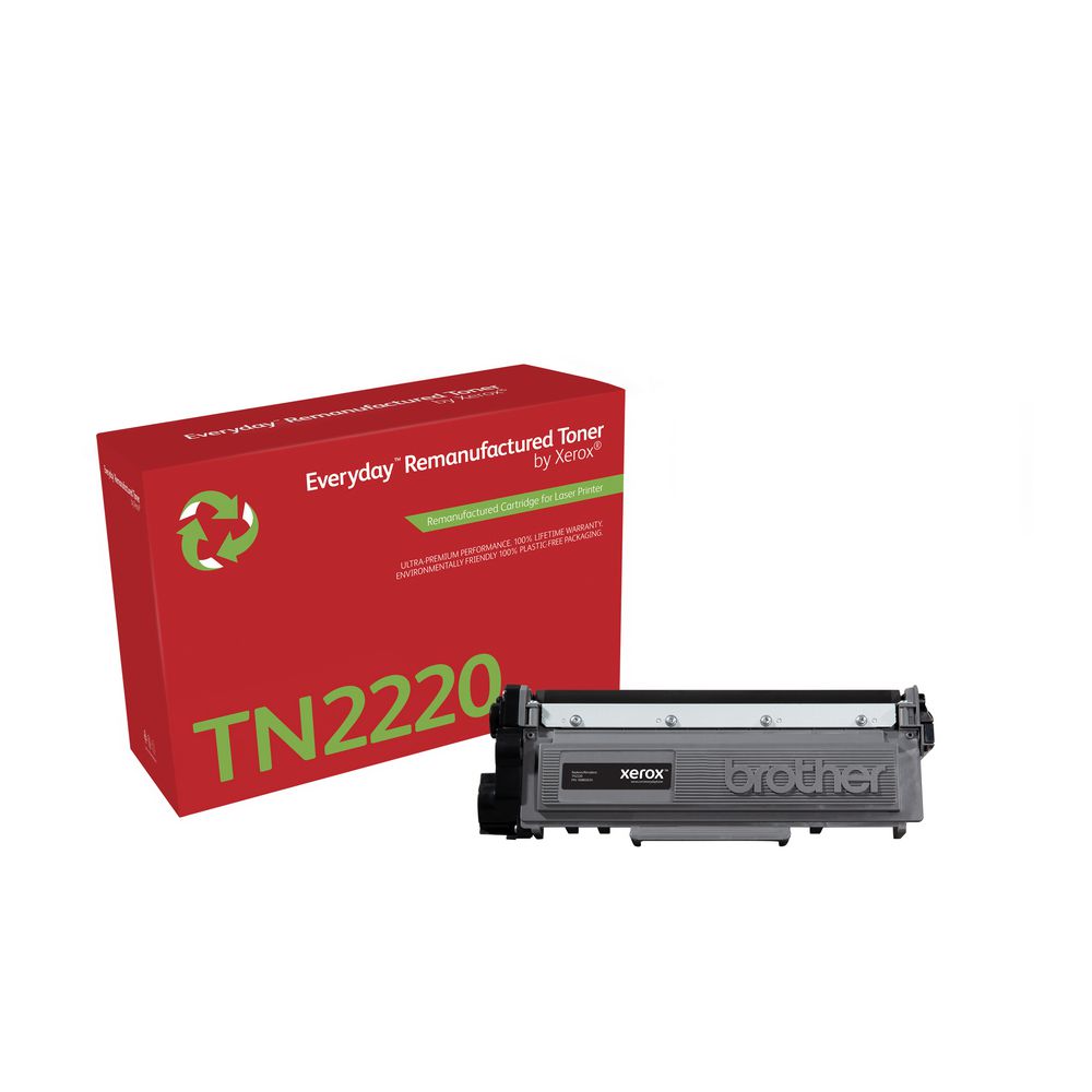 Remanufacturé Everyday Toner Noir de Xerox pour Brother TN2220, Haute capacité