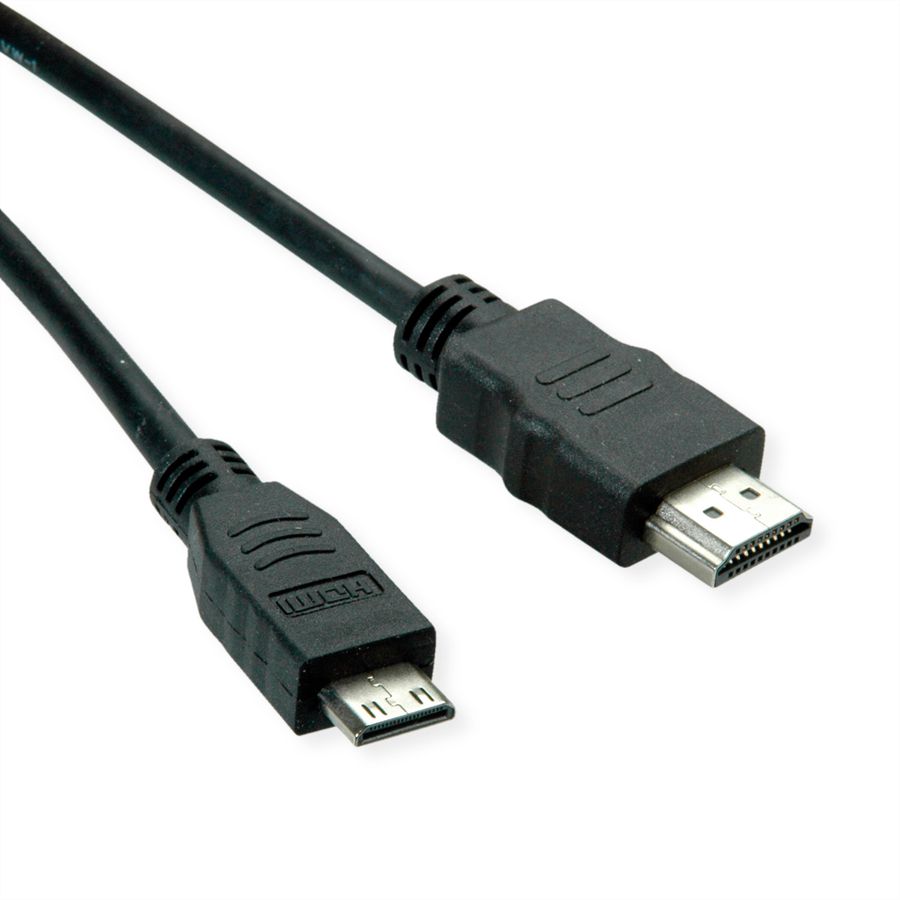 ROLINE GREEN Câble HDMI High Speed avec Ethernet, HDMI M - Mini HDMI M, 2 m