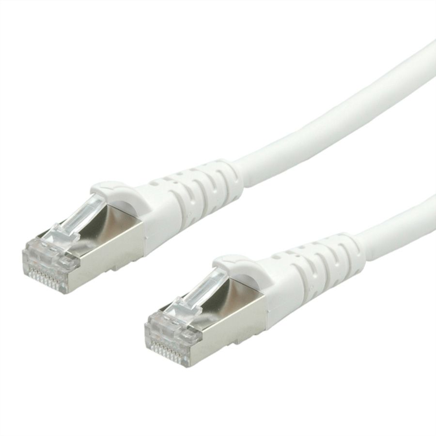 Cordon Cat.6A (Class EA) FTP AWG26, blanc, 1 m