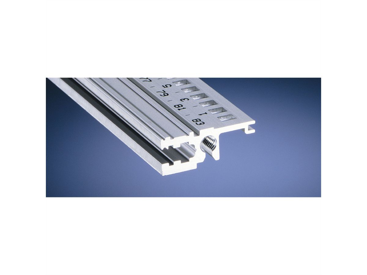Rail horizontal SCHROFF, frontal, Type L-OD, Light, sans lèvre, 1000 mm