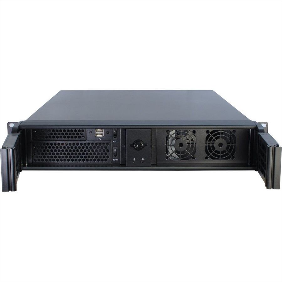 Boîtier industriel 19", 2U, long, IPC 2U 2098-SL, noir