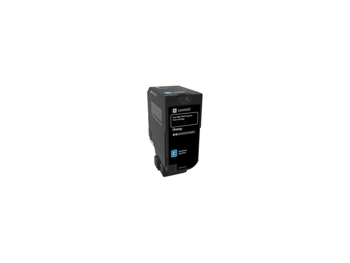 Lexmark 74C2HCE Cartouche de toner Original Cyan 1 pièce(s)