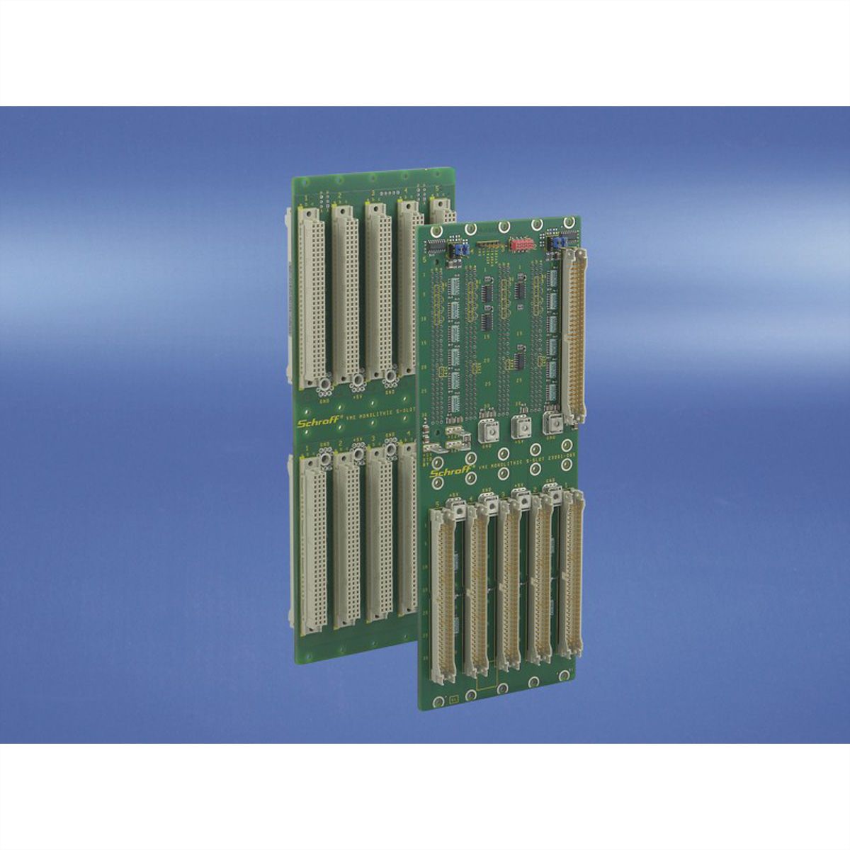 Carte-mère VMEbus J1/J2 SCHROFF, 6 U, 5 slots