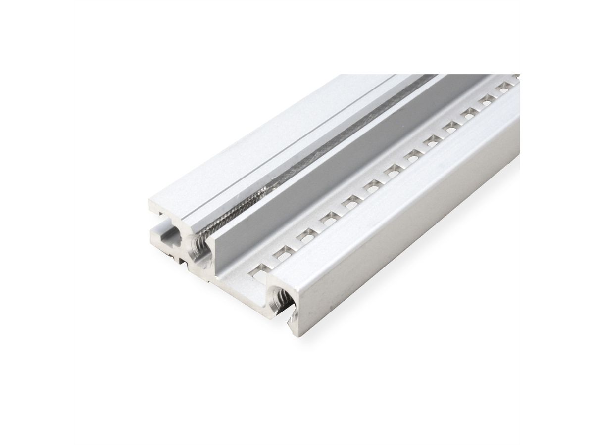 Rail horizontal SCHROFF, arrière, type H-ST, lourd, standard, 63 HP