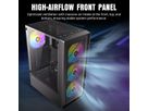 ANTEC AX26 RGB Elite Boîtier PC Midi Tower Gaming ATX, noir