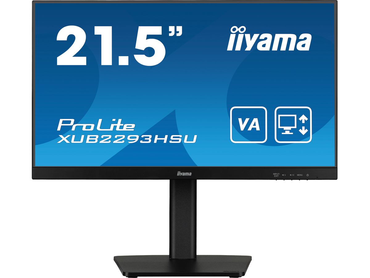iiyama ProLite XUB2293HSU-B7 écran plat de PC 54,6 cm (21.5") 1920 x 1080 pixels Full HD LED Noir