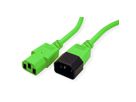 ROLINE Câble d'alimentation, IEC 320 C14 - C13, vert, 0,8 m