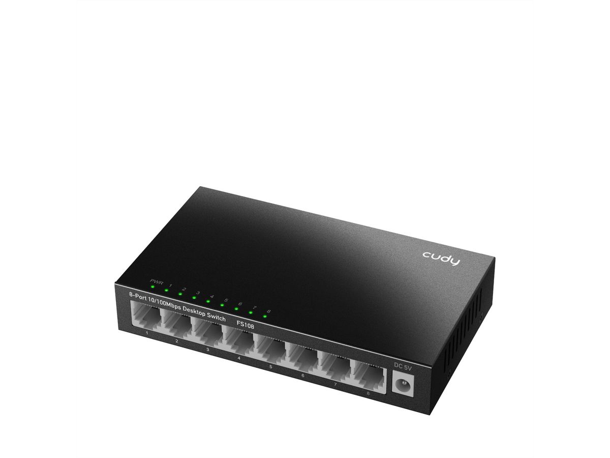 CUDY FS108 Switch 8 ports 10/100 Mbps métal