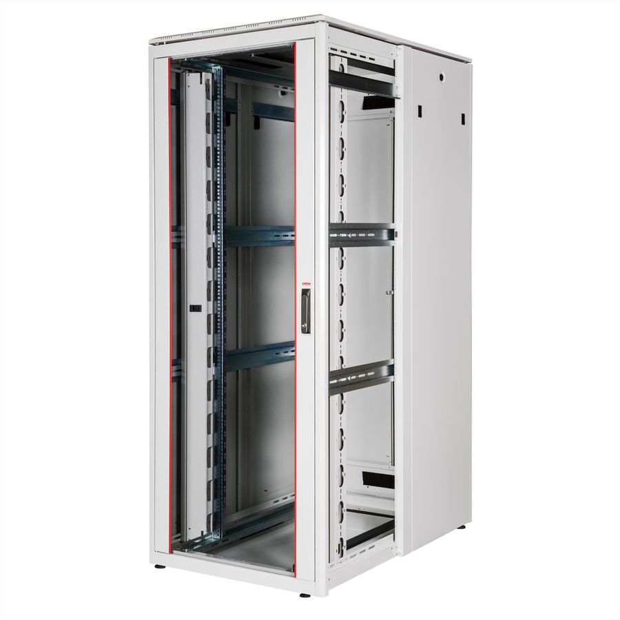 ROLINE 19" Baie réseau Pro 42U, 800x1200 LxP Porte verre gris