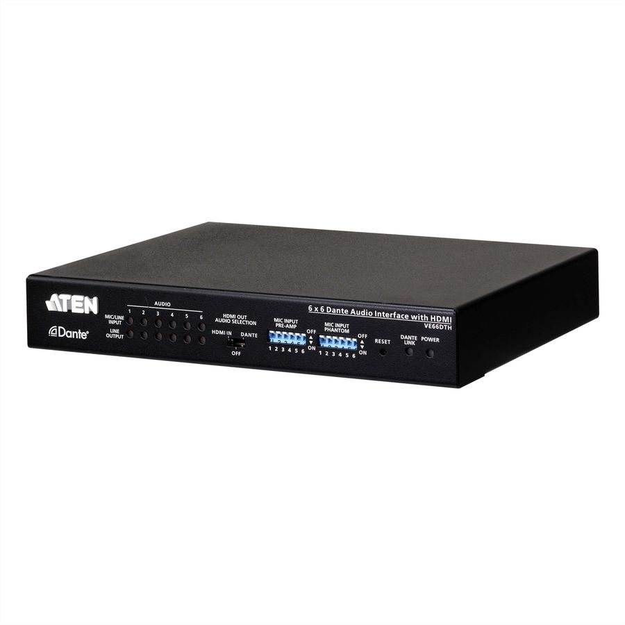 ATEN VE66DTH Interface audio Dante 6 x 6 avec HDMI