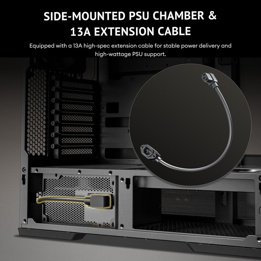ANTEC Boîtier PC Constellation C6 Curve Air, format ATX Midi Tower, noir