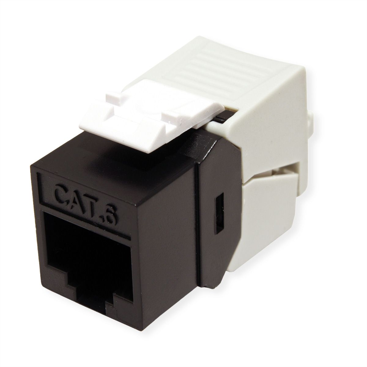 ROLINE Keystone Cat.6 (Classe E) , non blindé, sans outil, SLIM, noir