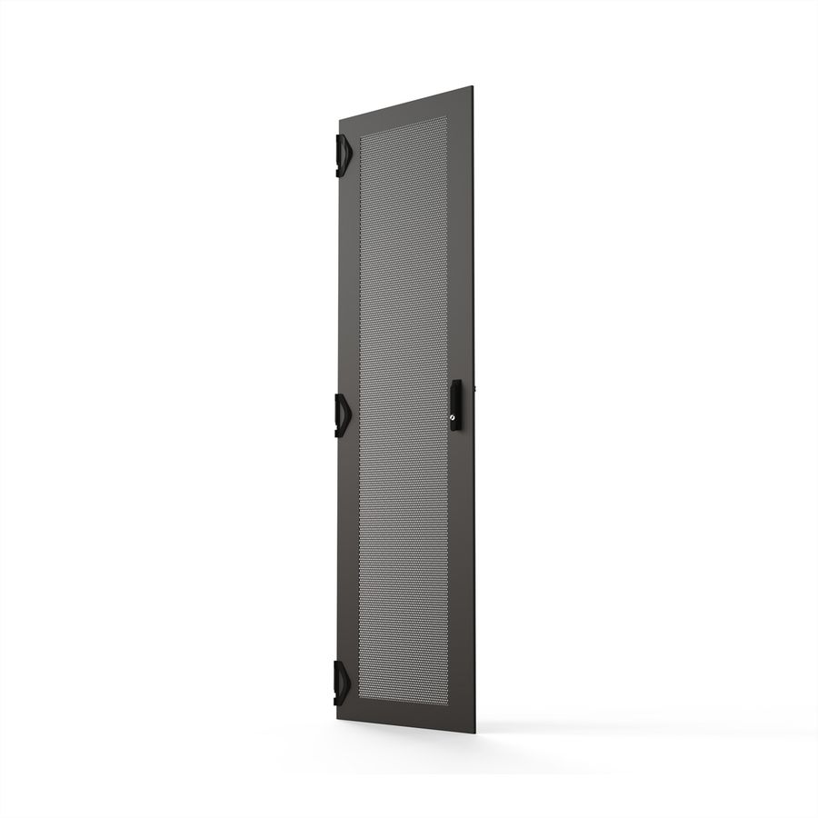 SCHROFF Varistar CP Porte en acier, perforée avec verrouillage 1 point, RAL 7021, 42 U, 2000H, 600W