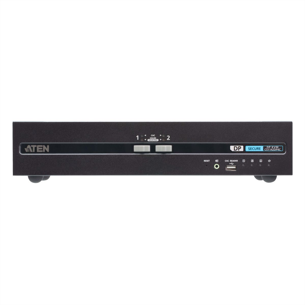 ATEN CS1142DP4C Commutateur KVM sécurisé DisplayPort à 2 ports USB et double affichage avec CAC