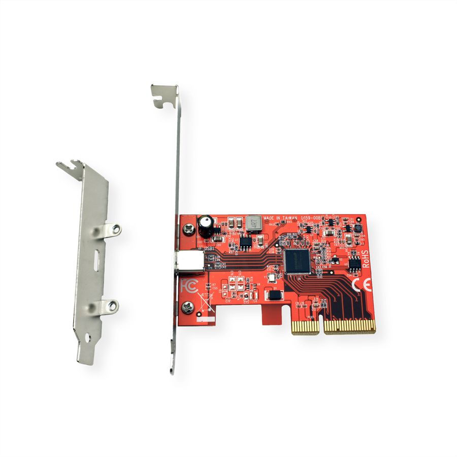 ROLINE Carte PCI-Express, USB 3.2 Gen 2x2, 1 port type C