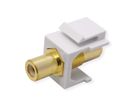 VALUE Coupleur Keystone RCA, plastique, blanc