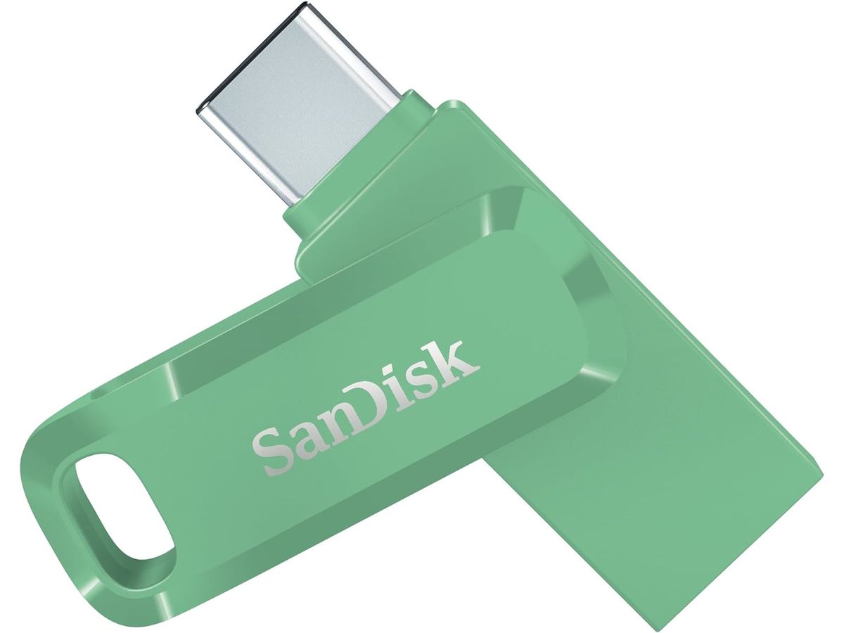 SanDisk Ultra Dual Drive Go USB 128GB lecteur USB flash 128 Go USB Type-A / USB Type-C 3.2 Gen 1 (3.1 Gen 1) Vert