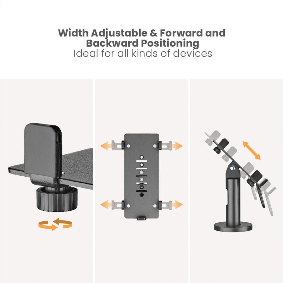 ROLINE Support universel pivotant/inclinable pour terminal de cartes de crédit