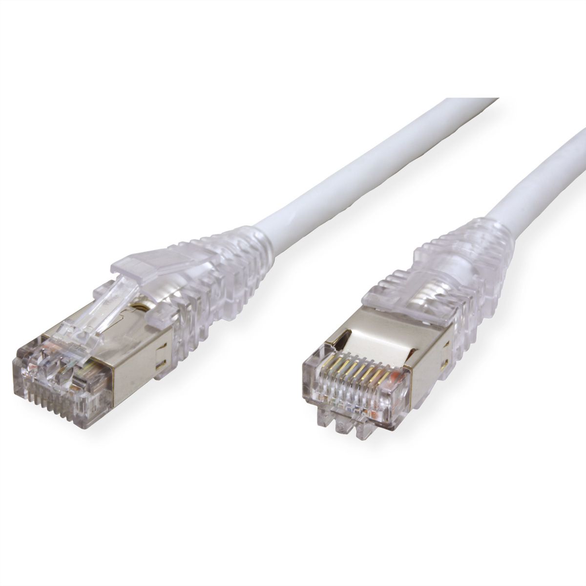 Cordon DÄTWYLER Cat.6A (Classe EA) S/FTP, CU 7702 flex LSOH, AMP v2, gris, 2 m