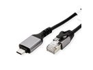 VALUE Câble convertisseur USB 3.2 Gen 2 type C - Gigabit Ethernet, noir, 1,5 m